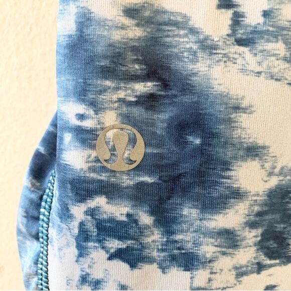 Lululemon Speed Tight III Tie Dye Sea Side Silver Fox Alberta Lake Naval Blue 4 - Picture 6 of 8